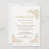 Invitation Roses Blanches et Rouges Luxe (Dos)