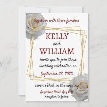 Roses blanches Mariage Floral moderne