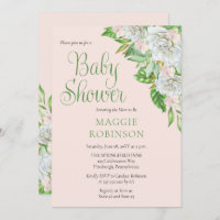 Roses blanches | Orchids Boho Floral Girl Baby sho