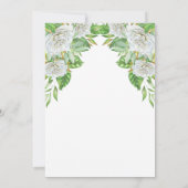Invitation Roses blanches |Parti de retraite florale Boho ver (Dos)