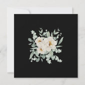 Invitation Roses blanches sur la Bible noire Verse Mariage ch (Dos)