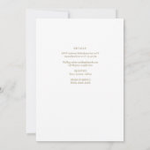 Invitation Roses blanches Verdure Bible Mariage chrétienne Ve (Dos)