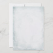 Invitation Roses Bleues Bleues baby showers (Dos)