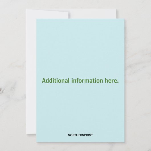 Invitation Roses bleues modifiables Photo célébration de la (Dos)