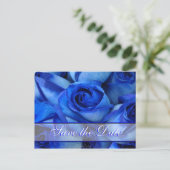 Invitation Roses Bleues-personnaliser (Debout devant)