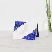 Invitation Roses Bleus Occidentaux Charra Quinceanera Merci (Dos)