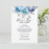 Invitation Roses bleus par (Debout devant)