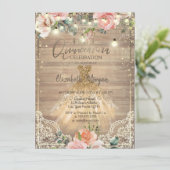 Invitation Roses bleus, Tiara, Lumières, Robe en bois Quincea (Debout devant)