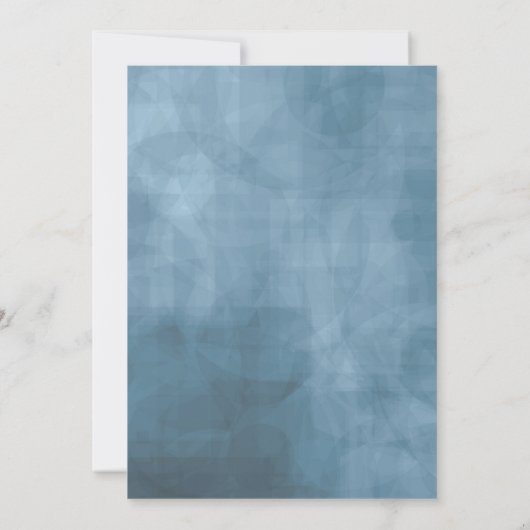 Invitation Roses Blue/Peach Wedding ID584 (Dos)