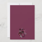 Invitation Roses Bourgogne RSVP (Dos)