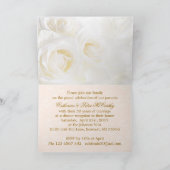 Invitation Roses crèmes blancs, anniversaire de mariage de (Intérieur)