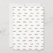 Invitation Roses Dainty fait main Fête des mariées sur mesure (Dos)