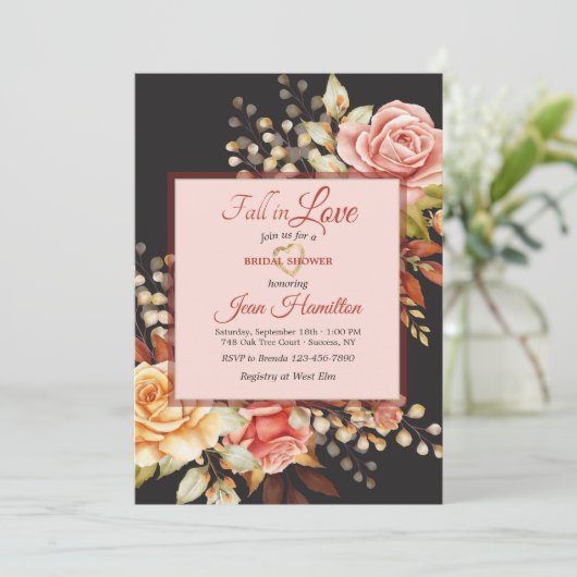 Invitation Roses d'Automne (Debout devant)