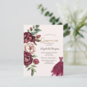 Invitation Roses de Bourgogne, Robe de Parties scintillant Qu (Debout devant)