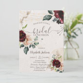 Invitation Roses de Bourgogne, Verre à vin, Lights Bridal Lun (Debout devant)