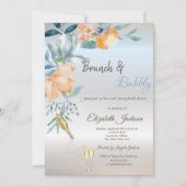 Invitation Roses de brunch, Vin, Fête des mariées d'argent (Devant)