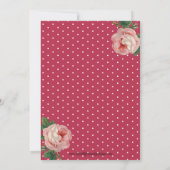 Invitation Roses de courses hippiques du Derby Party (Dos)