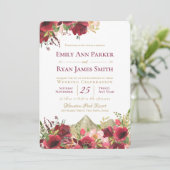 Invitation Roses de la Bourgogne sauvage (Debout devant)