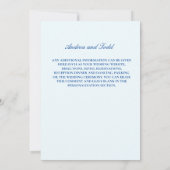 Invitation Roses de la couronne de fleurs marguerites mariage (Dos)