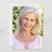 Invitation Roses de la fête de retraite Floral Garland Photo (Dos)