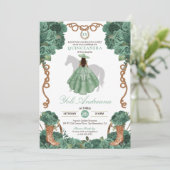 Invitation Roses de menthe Charra Vestidos Quinceanera vert c (Debout devant)