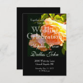 Invitation Roses de pêche par pays (Devant / Derrière)