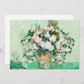 Invitation Roses de Still Life dans un vase par Vincent van G (Devant / Derrière)