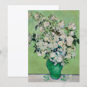 Invitation Roses de Still Life dans un vase par Vincent van G (Devant / Derrière)