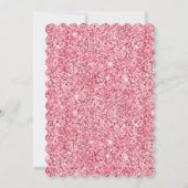 Invitation Roses d'or de champagne d'Aqua rose fille (Dos)