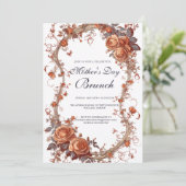 Invitation Roses et Brunches Brunch Fête des Mères (Debout devant)