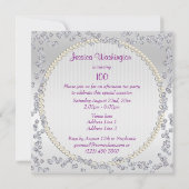 Invitation Roses et diamants exquis 100e anniversaire (Dos)