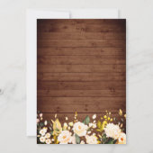 Invitation Roses et PARTICIPATION À L'ENGAGEMENT À L'ÉCLAIRAG (Dos)