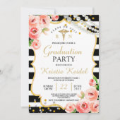 Invitation Roses et Perl Infirmière (Devant)