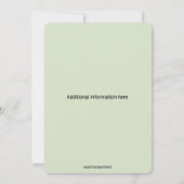 Invitation Roses et vrilles montantes modifiables (Dos)