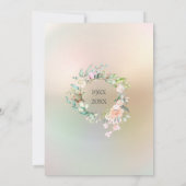 Invitation Roses Fleuris Perle Anniversaire de Mariage 30 Ans (Dos)