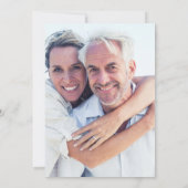 Invitation Roses Fleurs de 30e anniversaire de mariage Photo (Dos)