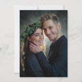 Invitation Roses forestiers enchantés mariage photo Enregistr (Dos)