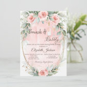 Invitation Roses, Frame Brunch & Bubbly Réception de Mariage (Debout devant)
