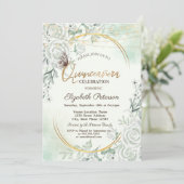 Invitation Roses Glitter Butterfly String Lights Green (Debout devant)
