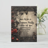 Invitation Roses gothiques, Parti d'Halloween (Debout devant)