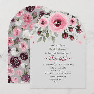 Invitation Roses grises