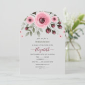 Invitation Roses grises (Debout devant)