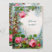 INVITATION ROSES & JASMINES (Devant / Derrière)