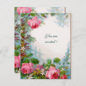 Invitation ROSES & JASMINES or (Devant / Derrière)