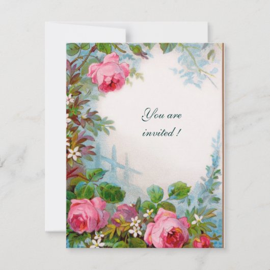 Invitation ROSES & JASMINS or (Devant)