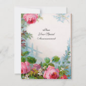 Invitation ROSES & JASMINS or (Dos)