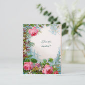 Invitation ROSES & JASMINS or (Debout devant)
