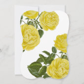 Invitation Roses jaunes Vintages (Dos)