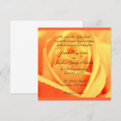 Invitation Roses -Mango -coucher de soleil -mariage (Devant / Derrière)