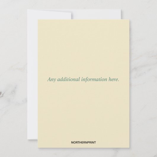 Invitation Roses modifiables sur Parchment (Dos)